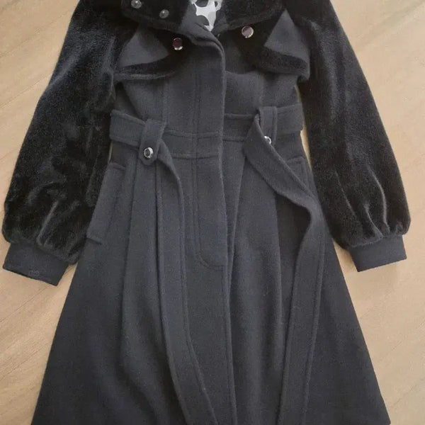 [BUNJANG] Egoist Black Wool Blend Coat / 에고이스트m<55>코트