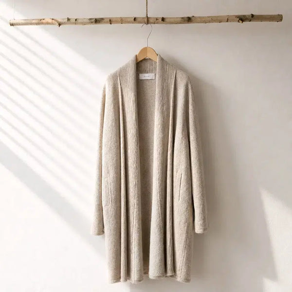 [BUNJANG] Fleur de glace 100% Cashmere Shawl Collar Long Cardigan (F Size) / Fleur de glace 캐시미어 100% 숄카라 롱 가디건 F사이즈