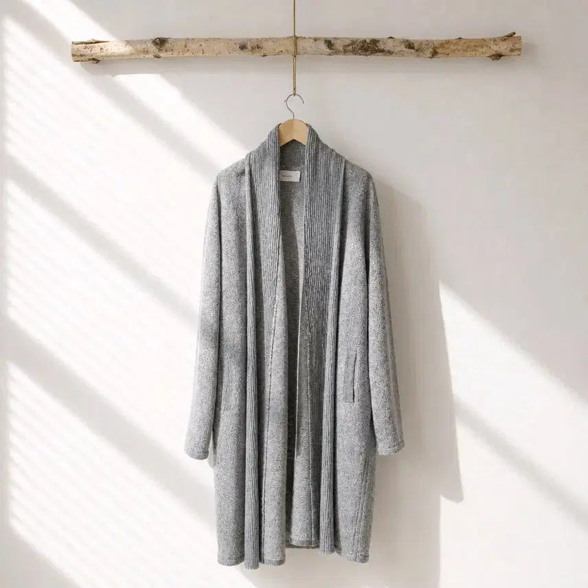 [BUNJANG] Fleur de glace 100% Cashmere Shawl Collar Long Cardigan / Fleur de glace 캐시미어 100% 숄카라 롱 가디건 F사이즈