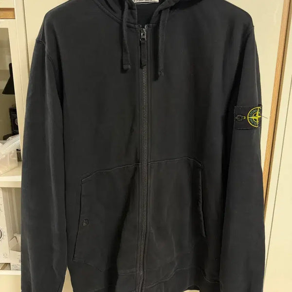 [BUNJANG] Stone Island Hooded Zip-up Jacket Black XXL / 신형/nfc 스톤아일랜드 후드집업 블랙 xxl