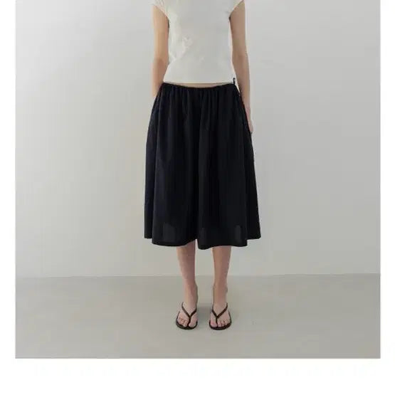 [BUNJANG] MOIA Shirring Pants Navy / 모이아 shirring pants navy