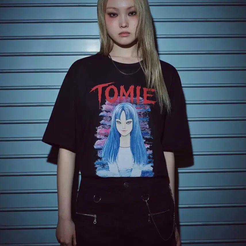 [BUNJANG] Musinsa Standard x Junji Ito Tomie Collaboration T-Shirt Black L / 무신사스탠다드 x 이토준지 토미에 블랙 L(새상품) 팝니다
