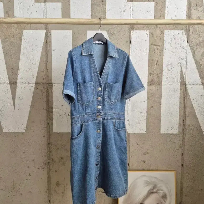 [BUNJANG] ZARA Denim Mini Dress / 자라 데님원피스 청원피스