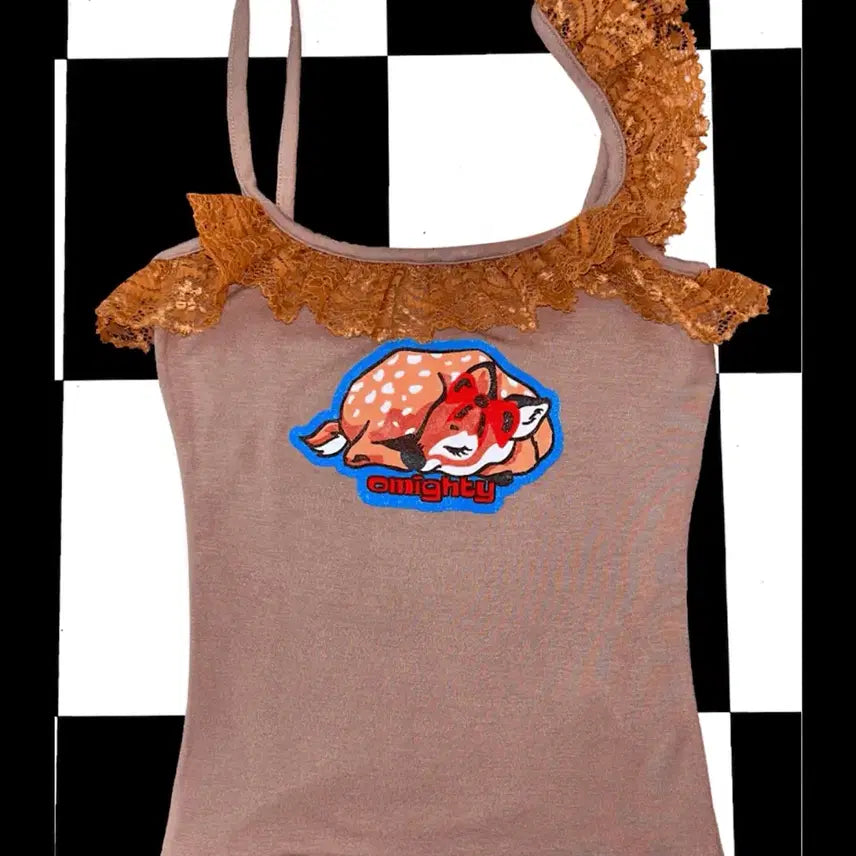 [BUNJANG] OMIGHTY Lace Cocoa Camisole Small / 오마이티 o-mighty 레이스 코코아 나시