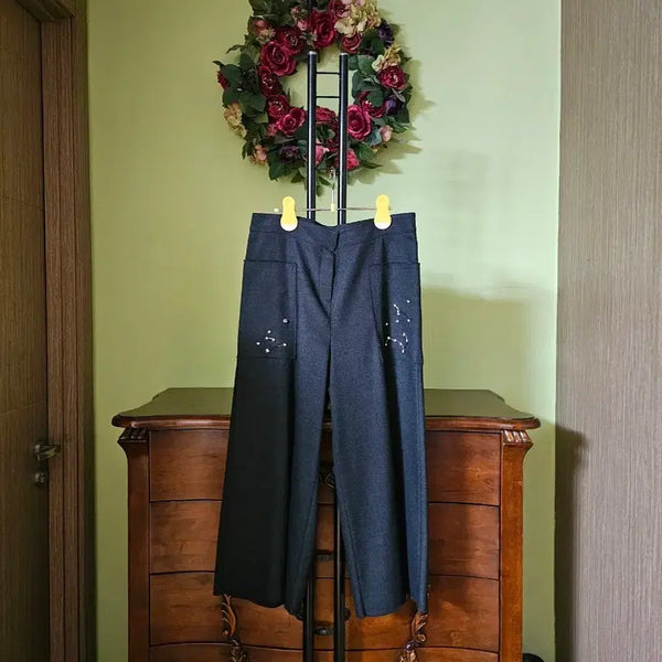 [BUNJANG] Son Jung Wan Cubic Log Wide-Leg Trousers / 최고급 통바지
