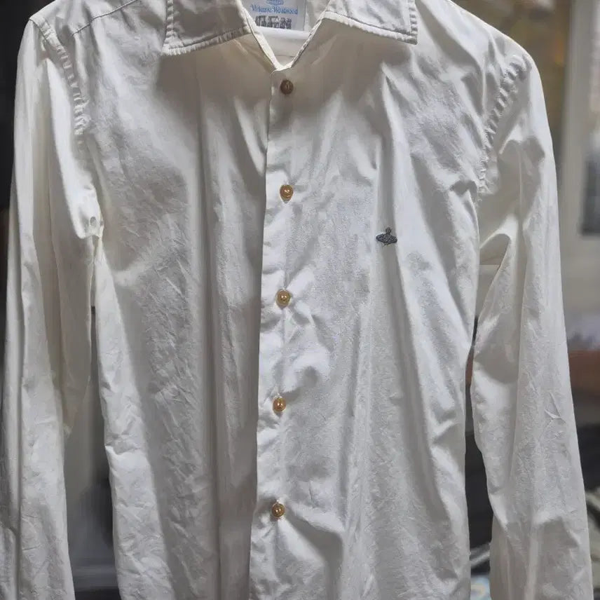 [BUNJANG] Vivienne Westwood White Shirt Size 46 / 비비안웨스트우드 화이트 셔츠