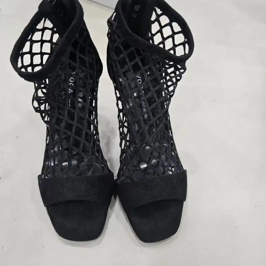 [BUNJANG] Black Mesh Heels / 블랙 망사 힐
