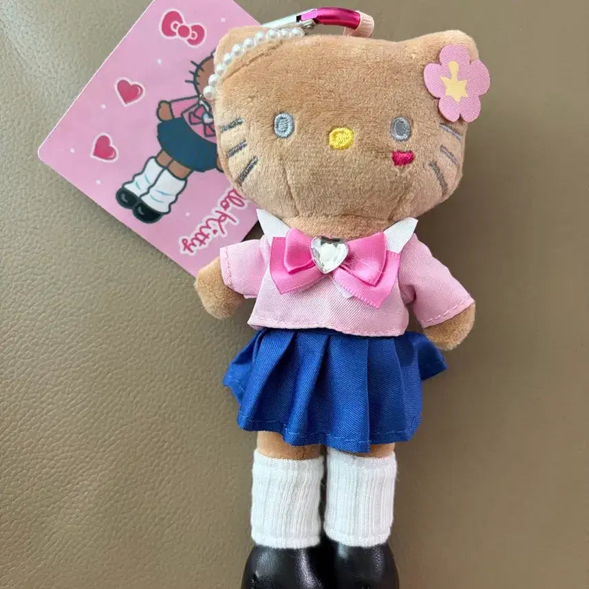[BUNJANG] Sanrio Long Legs Kitty School Uniform Kitty Keyring / (정품) 롱다리키티 교복키티