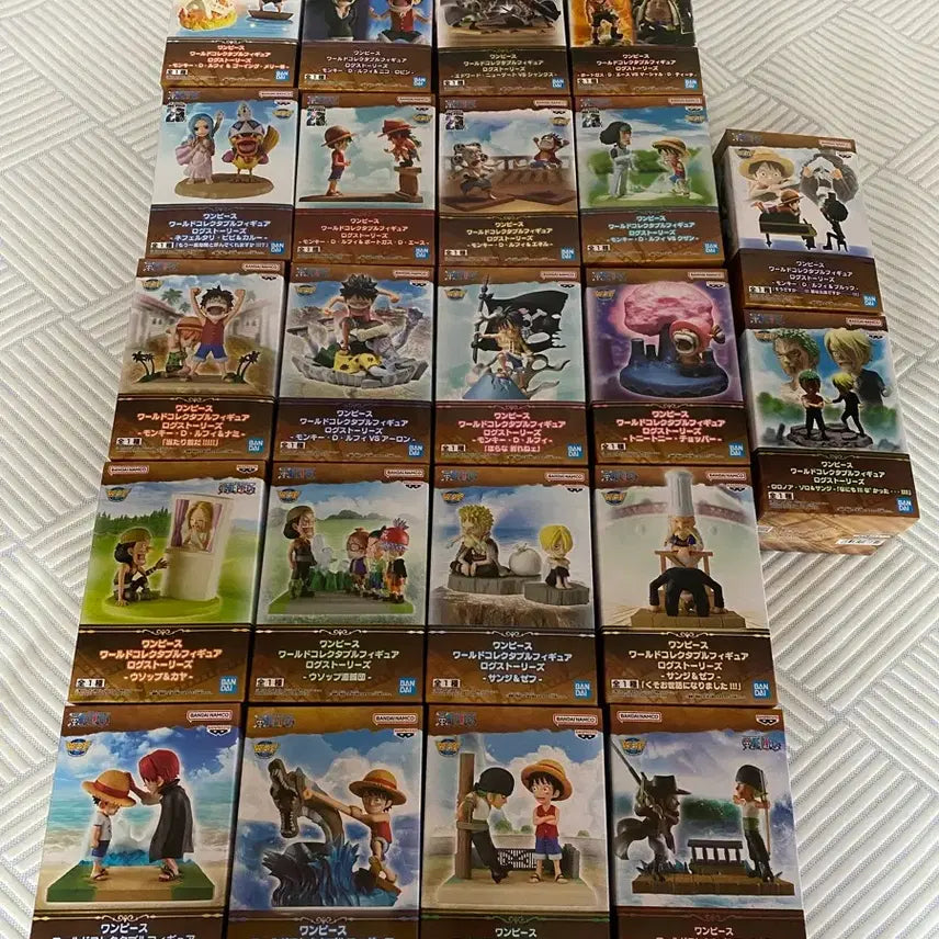 [BUNJANG] One Piece Log Stories WCF Figures Full Set (22 types) / 원피스 로그스토리즈 월콜 피규어 전22종 세트로 팝니다