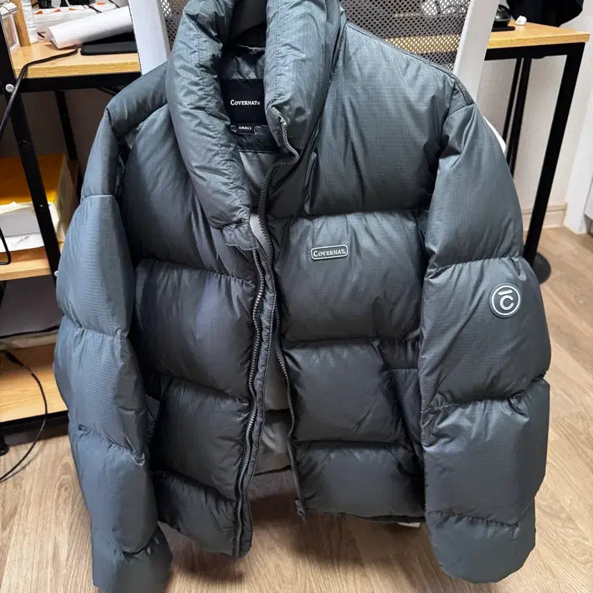 [BUNJANG] Covernat Puffer Padding (Small, Grey) / 커버낫 푸퍼 패딩 스몰 그레이
