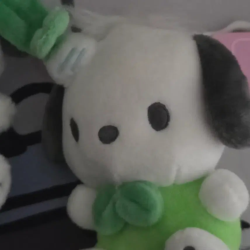 [BUNJANG] Sanrio Pochacco Leek Keychain Plush / 산리오 포차코  대파 키링인형 (새제품)
