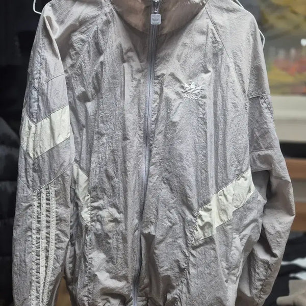 [BUNJANG] Adidas Track Jacket Windbreaker (Grey, Size M) / 아디다스 바람막이 트랙자켓