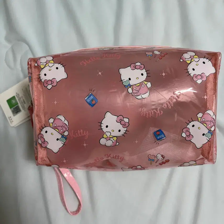 [BUNJANG] Hello Kitty Transparent Strap Pouch / [정품/새상품] 헬로키티 투명 스트랩 파우치