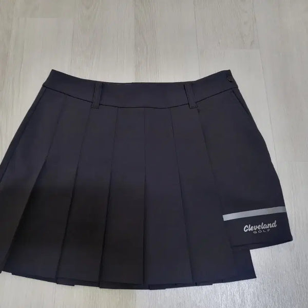 [BUNJANG] Cleveland Golf Pleated Skirt Black / 클리블랜드 골프 플리츠 스커트 블랙