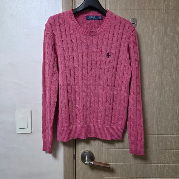 [BUNJANG] Polo Ralph Lauren Women's Cable Knit Sweater M / 폴로랄프로렌 여성 케이블니트 M