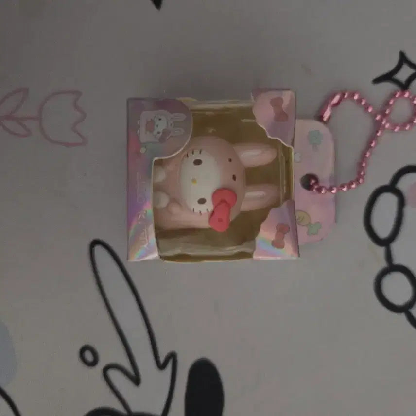 [BUNJANG] Sanrio Hello Kitty Rice Grain Figure Keychain (New) / 산리오 헬로키티 쌀알피규어 키링(새제품)