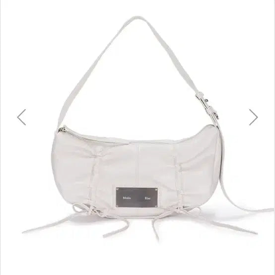 [BUNJANG] Matinkim Shirring Ribbon Round Bag Ivory Shoulder Bag / 마뗑킴 셔링 리본 라운드 백 아이보리 마땡킴 숄더백