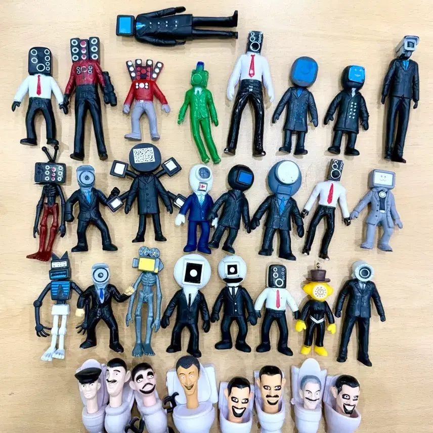 [BUNJANG] Skibidi Toilet Gacha Miniature Figure Set / Skibidi toilet figure gatcha miniature스키비디 토일렛 피규어미니어쳐처가챠 세트