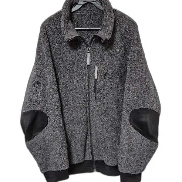 [BUNJANG] Nepa Men's Fleece Zip-Up Jumper Jacket (Charcoal, Size 105) / 네파 보아털 정품 기능성스판 남자 추동용 남성 등산플리스집업점퍼자켓105