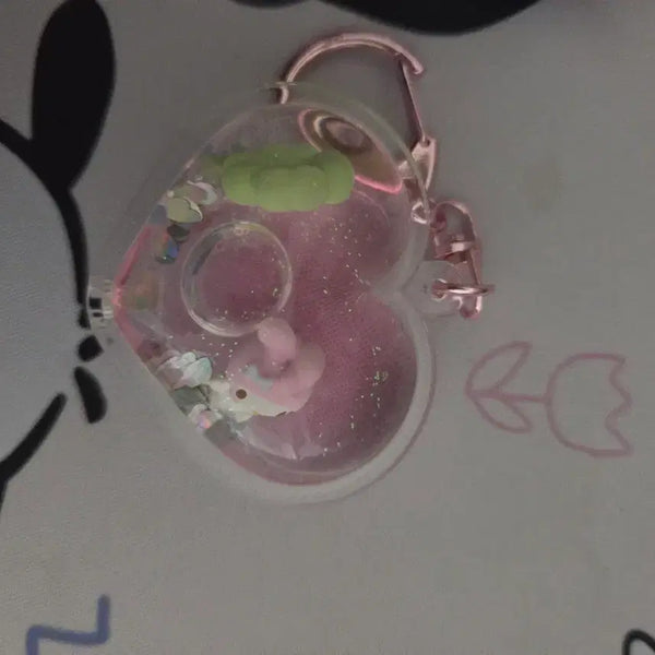 [BUNJANG] Sanrio My Melody Lucky Water Globe Keychain / 산리오 마이멜로디 행운워터볼키링 (새제품)