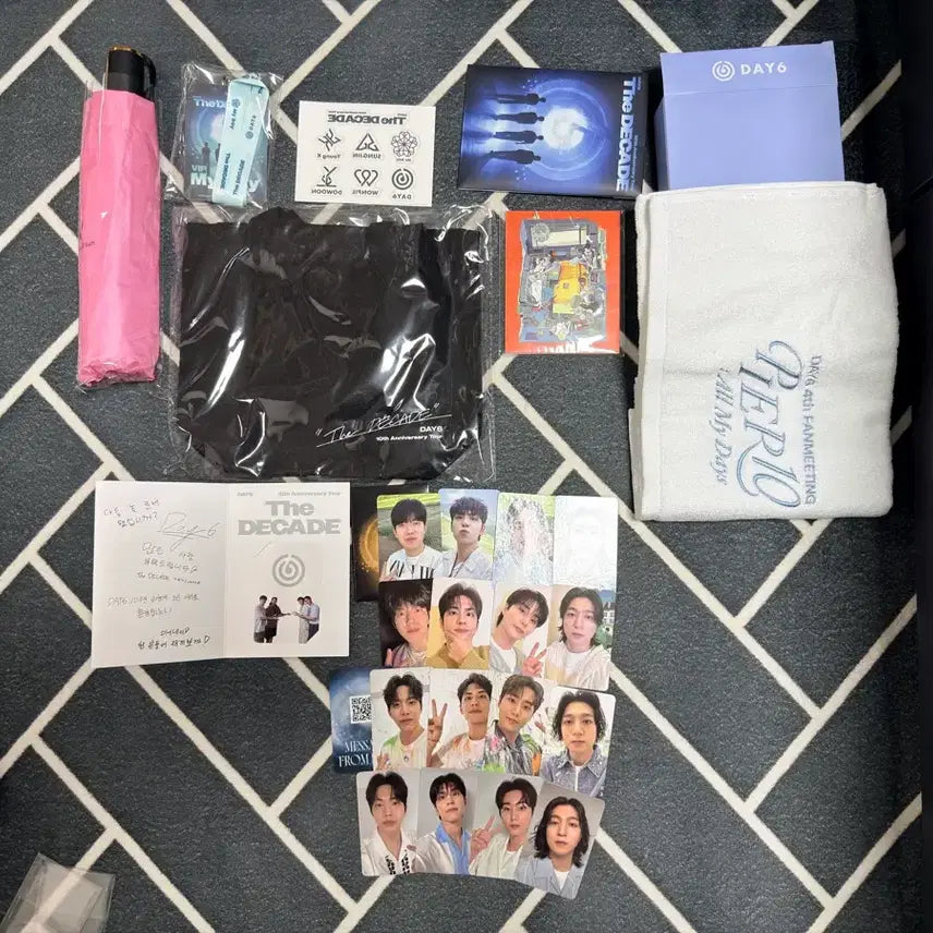 [BUNJANG] DAY6 10th Anniversary Concert "The Day" Encore Seoul Goods Eco Bag / 데이식스 10주년콘서트 고양콘 막콘 입장기프트 키트 양산