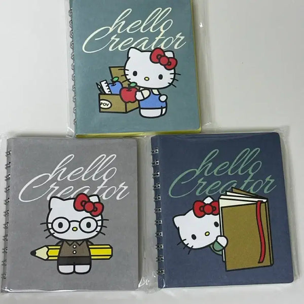 [BUNJANG] POV x Hello Kitty Mini Pocket Spring Notebook Set / POV x 헬로키티 미니 포켓 스프링 노트 3종 일괄