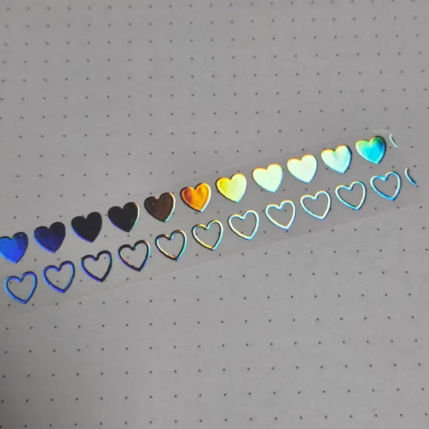 [BUNJANG] Glenn Hart 3D Silver Foil Washi Tape / 글렌 하트 3D 은박 마스킹 테이프