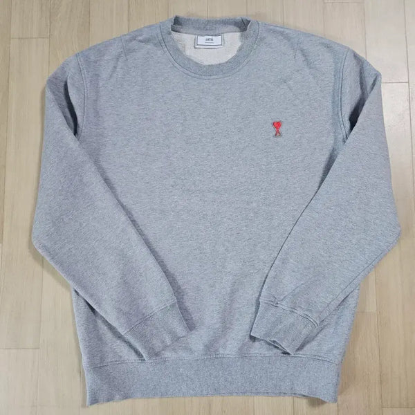 [BUNJANG] AMI Heart Logo Sweatshirt Grey XXL / [ami] 아미 하트 로고 맨투맨 그레이 XXL