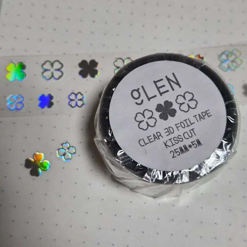 [BUNJANG] Glen Clover Kiss Cut Masking Tape (2 Types) / 글렌 클로버 키스컷 마스킹 테이프 (2종)