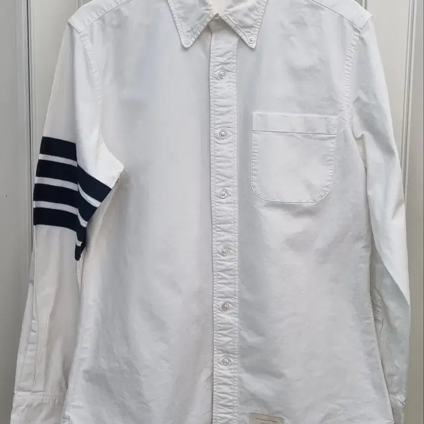 [BUNJANG] Thom Browne White Oxford Armband Shirt Size 3 / 특가!! <정품>톰브라운 화이트 옥스포드 암밴드 셔츠 사이즈 3