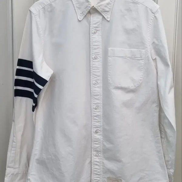 [BUNJANG] Thom Browne White Oxford Armband Shirt Size 3 / 특가!! <정품>톰브라운 화이트 옥스포드 암밴드 셔츠 사이즈 3