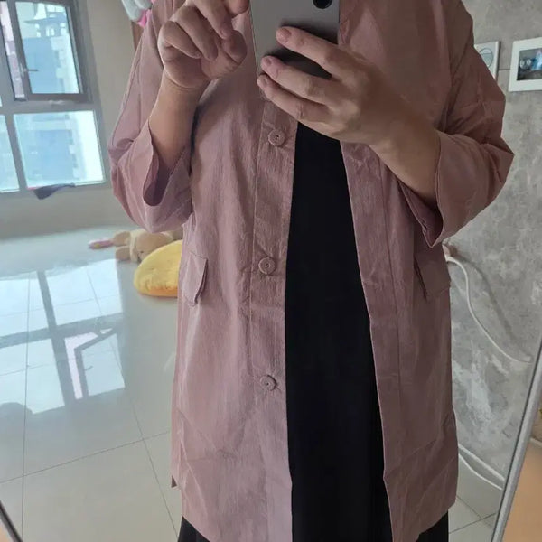 [BUNJANG] Pink Lightweight Outerwear / 핑크색 얇은 겉옷