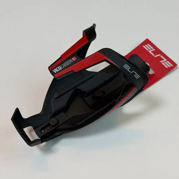 [BUNJANG] Elite Vico Carbon Water Bottle Cage Red Black / [새상품] 엘리트 ELITE VICO CARBON 카본 물통케이지 레드 블랙 25g