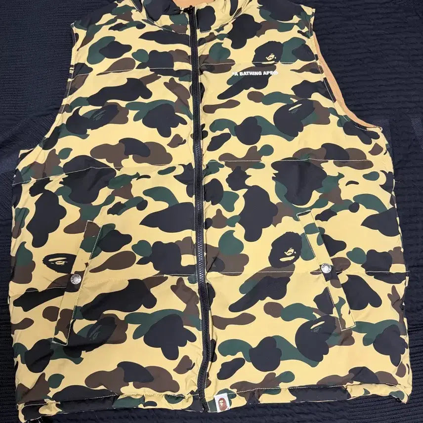 [BUNJANG] BAPE Reversible Down Vest / 베이프 리버시블 다운베스트