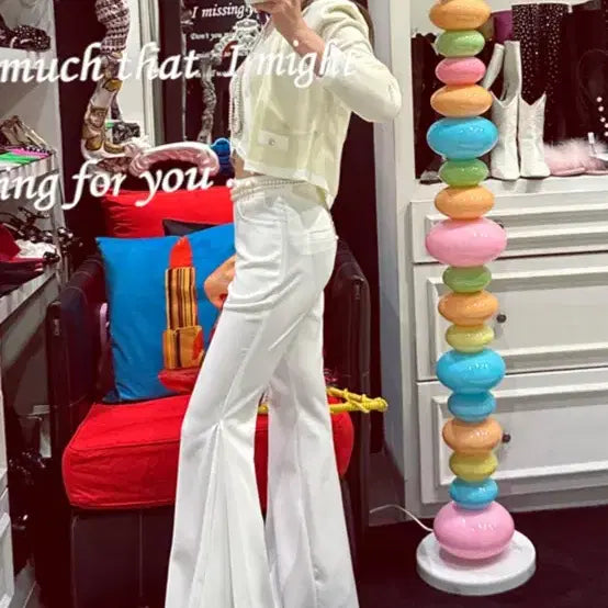 [BUNJANG] Working Coco Bootcut Pants (Ivory, Black) / 워킹코코 부츠컷 팬츠 (화,검 각각)