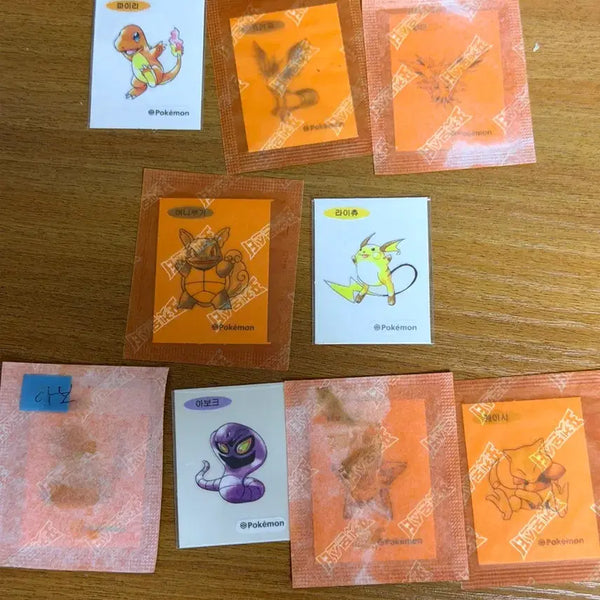 [BUNJANG] Pokemon 30th Anniversary Artwork Sticker Set (Includes Charizard, Articuno, Zapdos, Blastoise, and more) / 포켓몬 띠부씰 30주년 아트워크 파이리, 프리져, 썬더, 어니부기 등
