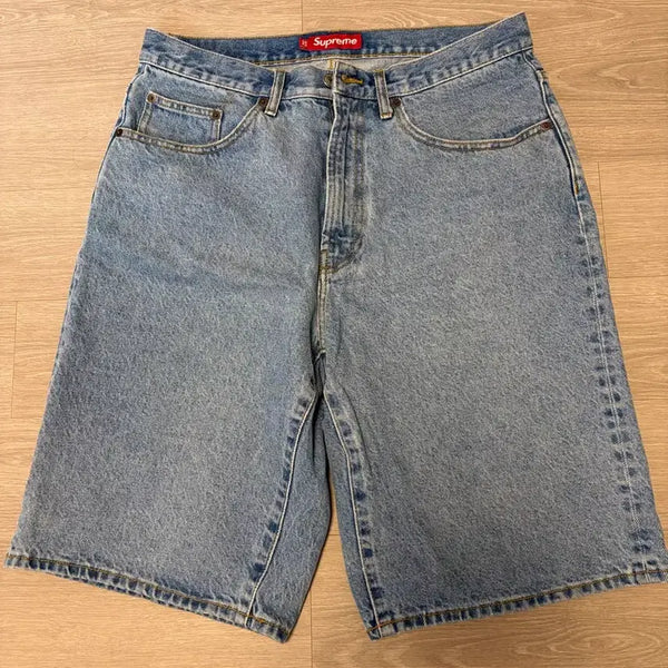 [BUNJANG] Supreme Baggy Denim Shorts Washed Blue Size 32 / 슈프림 배기 데님 쇼츠 워시드 블루 32사이즈