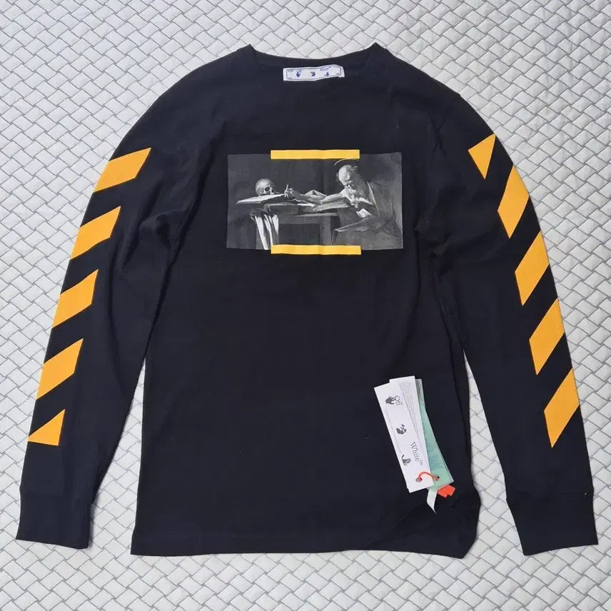 [BUNJANG] Off-White Caravaggio Painting Sweatshirt Black M / off-white 오프화이트 카라바지오 페인팅 스웨트셔츠 블랙 M(100)