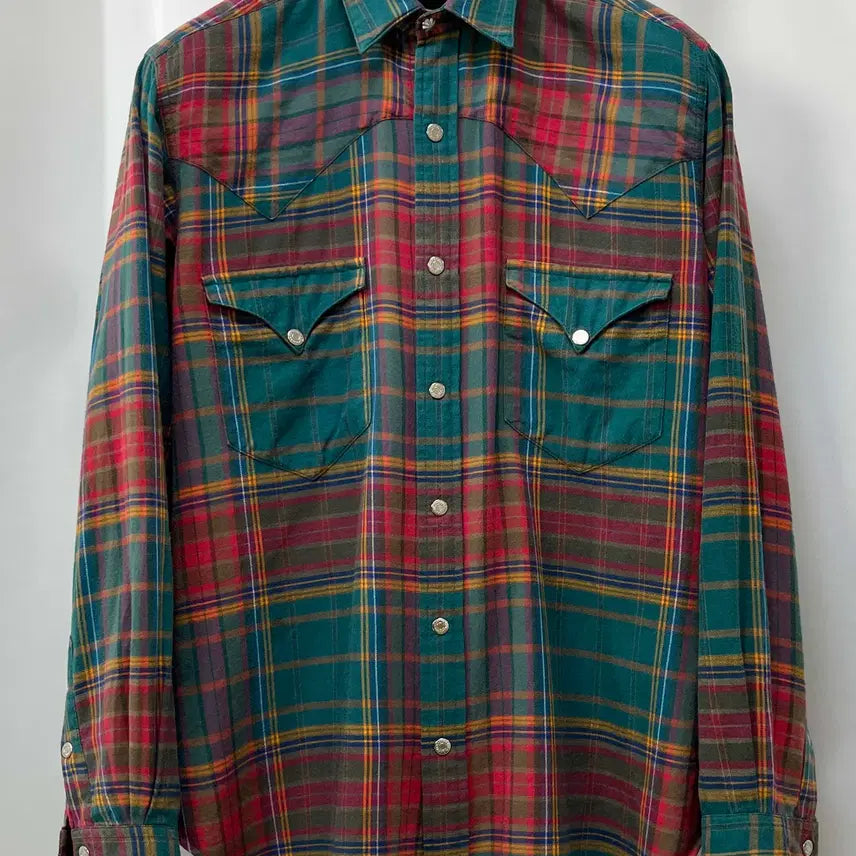 [BUNJANG] 80's Polo Ralph Lauren Concho Southwestern Flannel Western Shirt / 80's 폴로 랄프로렌 콘초 사우스 웨스턴 플란넬 웨스턴 셔츠