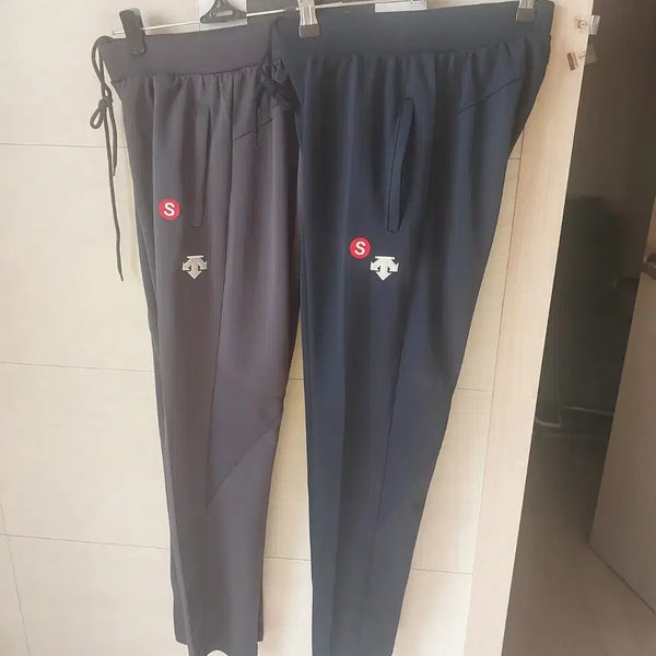 [BUNJANG] Descente Spring/Autumn Jogger Pants (2-Piece Bundle) / 데상트 춘추용 팬츠  S 새상품 차콜/네이비