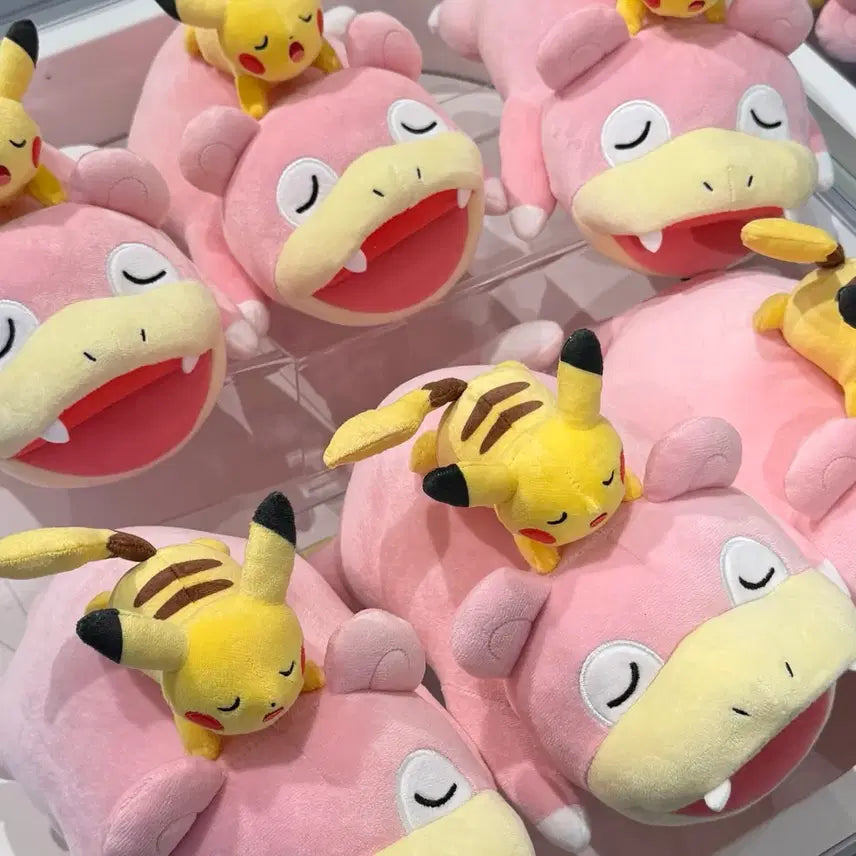 [BUNJANG] Pokemon Slowpoke Pikachu Limited Edition Plush Toy / (새상품) 포켓몬 야돈 피카츄 카가와 한정판 인형