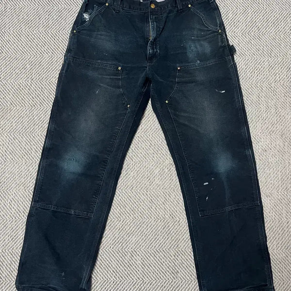 [BUNJANG] Carhartt Double Knee Black 38x32 / 00s 칼하트 더블니 블랙 38x32