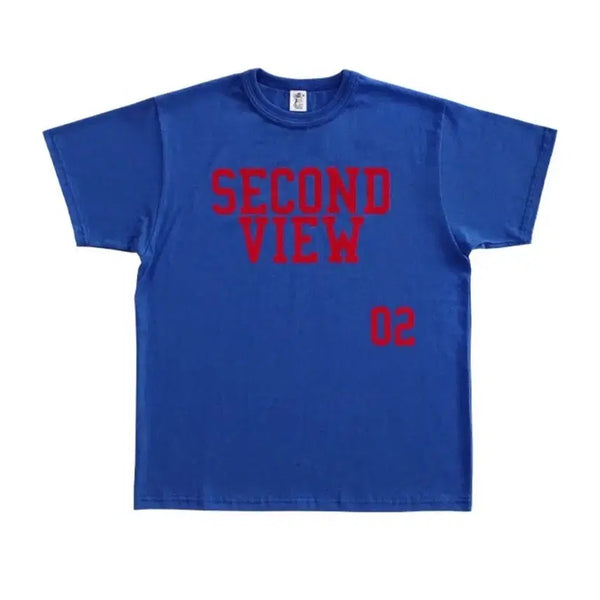 [BUNJANG] Collectpieces Second View T-Shirts (Blue) S / (S) 컬렉트피시스 SECOND VIEW T-SHIRTS (BLUE)