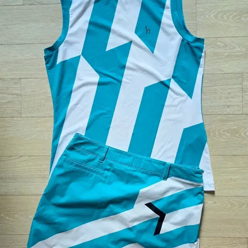 [BUNJANG] Hazzys Golf Sleeveless Top and Skirt Set / 헤지스 골프나시.스커트세트 95.70