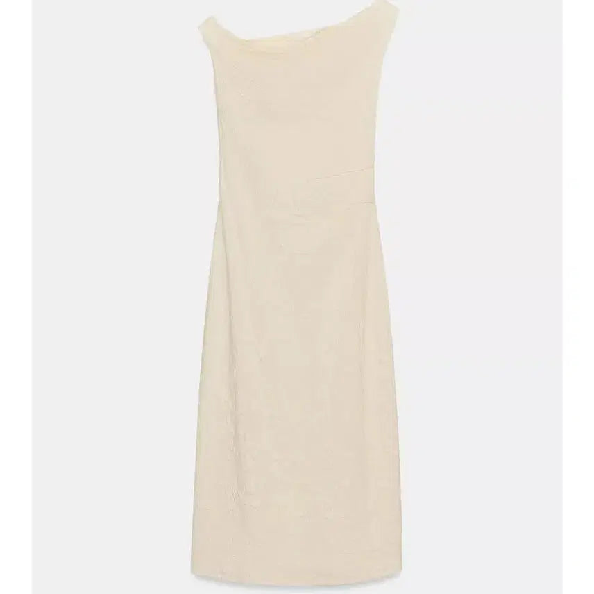 [BUNJANG] Zara Pleated Jacquard Dress M / 자라 플리츠 자카드 원피스 M