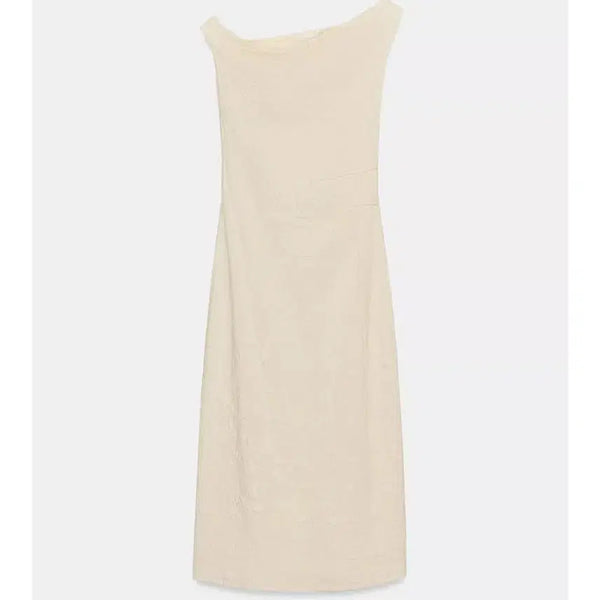[BUNJANG] Zara Pleated Jacquard Dress M / 자라 플리츠 자카드 원피스 M