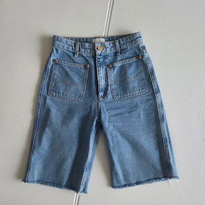 [BUNJANG] Sandro Denim Short Pants Light Blue Size 36 / 산드로 데님 숏팬츠 연청36사이즈