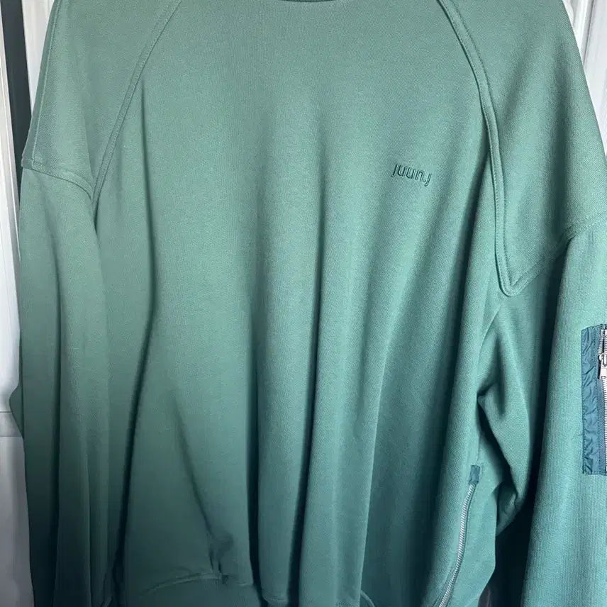 [BUNJANG] JUUN.J 2022 Oversized Sweatshirt Green M / 준지 JUUN.J 22시즌 오버핏 맨투맨 그린 M 실착 1회