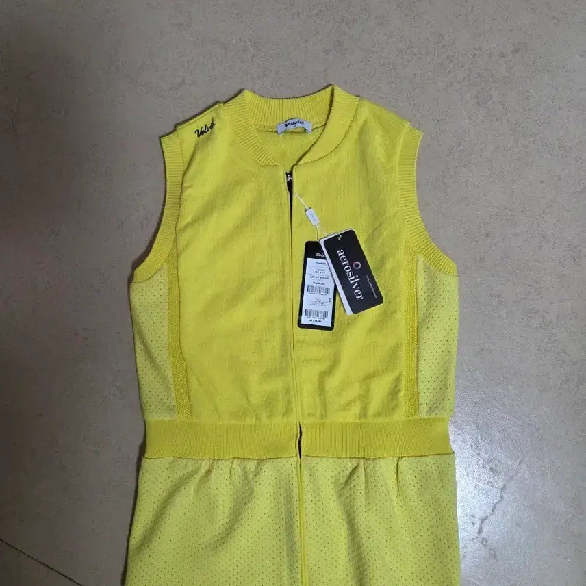 [BUNJANG] Volvik Women's Golf Knit Vest Yellow Size 90 / 볼빅 니트