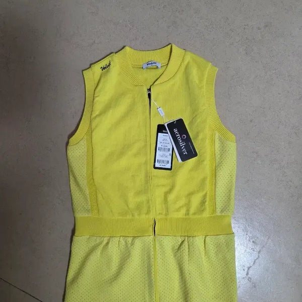 [BUNJANG] Volvik Women's Golf Knit Vest Yellow Size 90 / 볼빅 니트